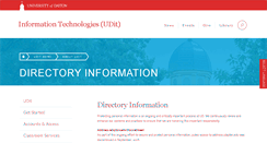 Desktop Screenshot of address.udayton.edu