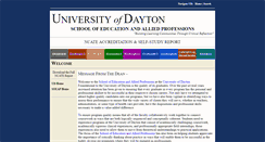Desktop Screenshot of ncate.udayton.edu