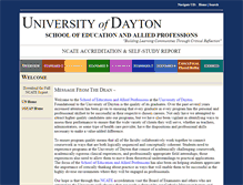 Tablet Screenshot of ncate.udayton.edu