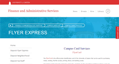 Desktop Screenshot of flyerexpress.udayton.edu