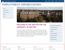 Tablet Screenshot of jobs.udayton.edu