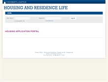 Tablet Screenshot of myhousing.udayton.edu
